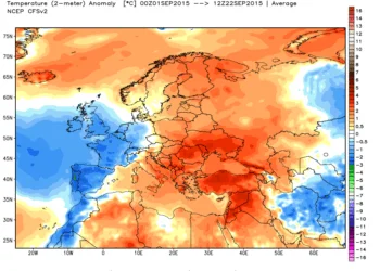 Anomalie termiche2 350x250 - Ecco quanto ha fatto caldo nelle prime 2 settimane di Luglio