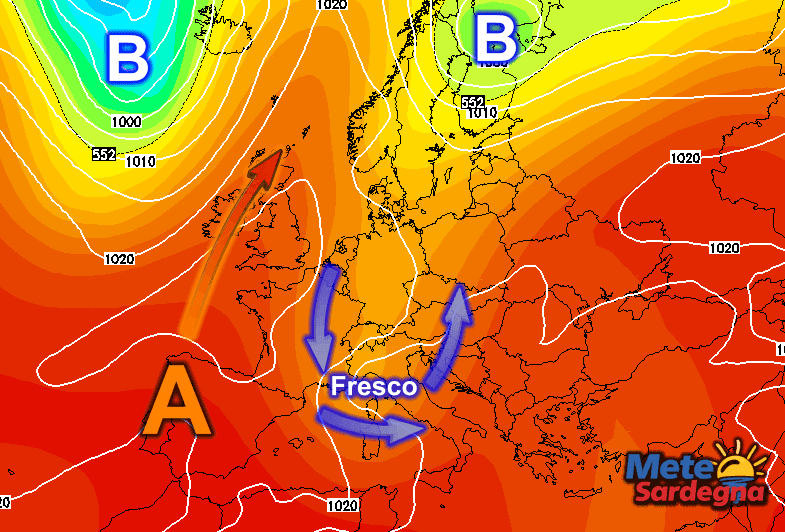 Confermato il brusco cambiamento meteo del fine settimana.