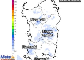 Piogge 350x250 - Previsti piovaschi o deboli piogge su coste ovest