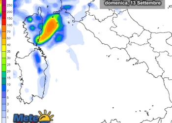 Precipitazioni1 350x250 - Meteo domenica: non solo caldo, possibili dei temporali