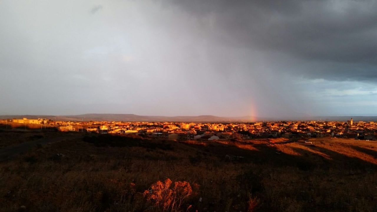 Sinnai - Nubi mozzafiato e arcobaleno: in diretta da Sinnai e Sestu