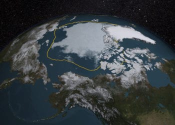 estensione artico 350x250 - Il minimo annuale dell'Artico è stato raggiunto l'11 settembre