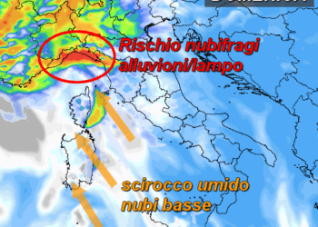 tclouds 42 350x250 - A Cagliari temperature sui 30°C ma...