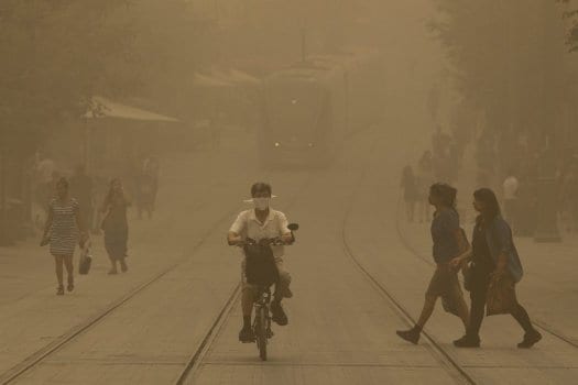 tempesta di sabbia - Enorme tempesta di sabbia in Medio Oriente
