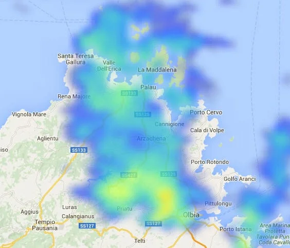 01 10 2015 08 02 03 - Forti rovesci di pioggia in Gallura, con vento forte