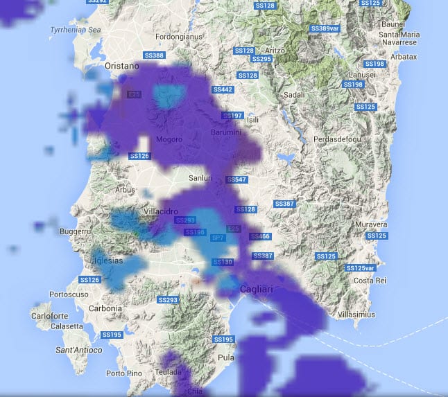 01 10 2015 08 48 19 - Instabile con piogge a tratti intense su Cagliari e Campidano