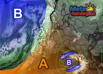 Meteosat11 350x250 - Grosso Vortice Ciclonico si estende sin sulla Sardegna