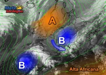 Meteosat6 350x250 - Grosso Vortice Ciclonico si estende sin sulla Sardegna