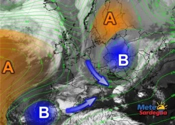 Meteosat7 350x250 - Grosso Vortice Ciclonico si estende sin sulla Sardegna
