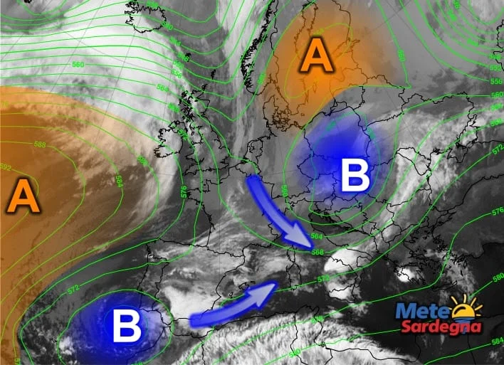 Meteosat7 - Seguiamo l'evoluzione del peggioramento meteo