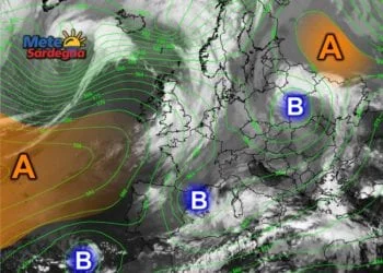 Meteosat8 350x250 - Grosso Vortice Ciclonico si estende sin sulla Sardegna