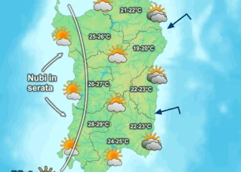Oggi11 350x250 - Buongiorno Sardegna! L'Anticiclone regala bel tempo