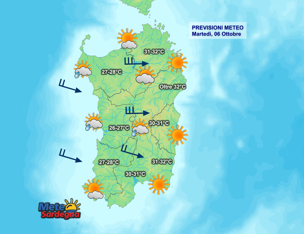 Oggi3 - Vento, nubi da ovest e caldo a est: il meteo cambia