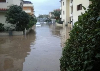 Olbia Via Lazio 350x250 - Olbia: esonda il Rio Siligheddu