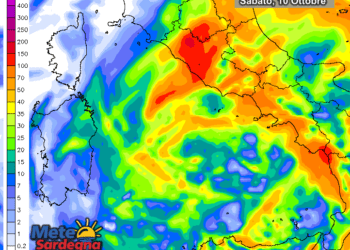 Pioggedomani 350x250 - Ciclone verso il Tirreno: ecco quanto pioverà sabato