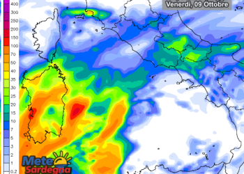 Pioggia 350x250 - Ciclone a ridosso della Sardegna: ecco come si muoverà