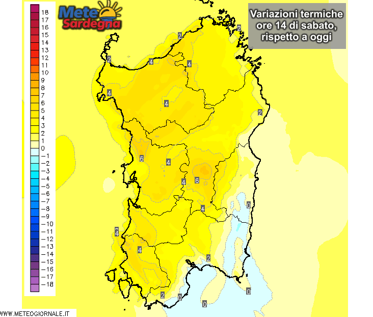 Temperature5 - Temperature in forte aumento da sabato