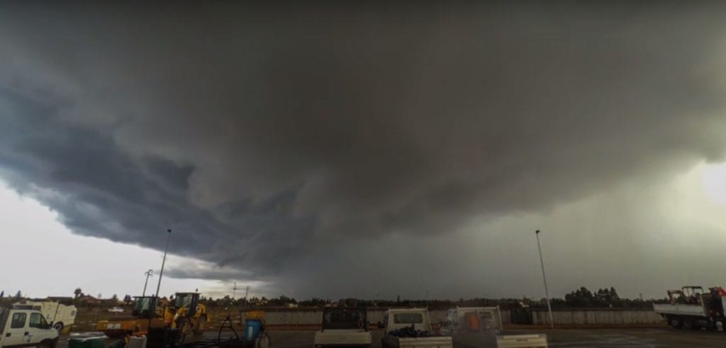 Untitled 1 1024x492 - Il nubifragio sul Capoterrese in uno spettacolare timelapse
