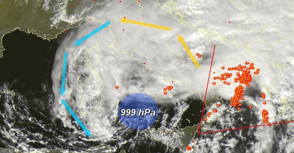 Untitled 113 1024x535 - Ciclone mediterraneo evolve sul Tirreno: dietro di se scia di polemiche e perplessità