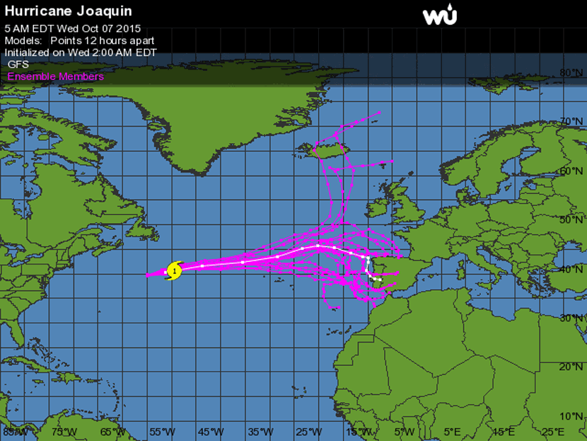 joaquin - L'uragano Joaquin raggiungerà l'Europa: che effetti potrebbe avere?