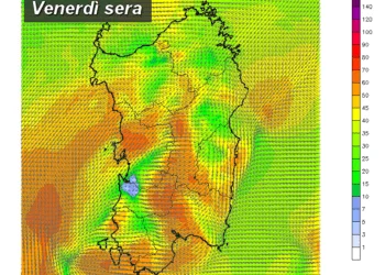 venerdì sera 350x250 - Maestrale: forti raffiche da mercoledì pomeriggio