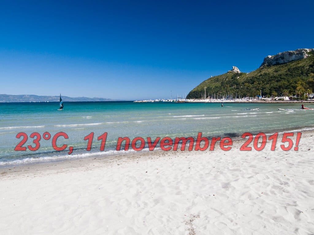 5308 spiaggia poetto 1 - Metà novembre: temperature oltre 24°C e si va ancora al mare!