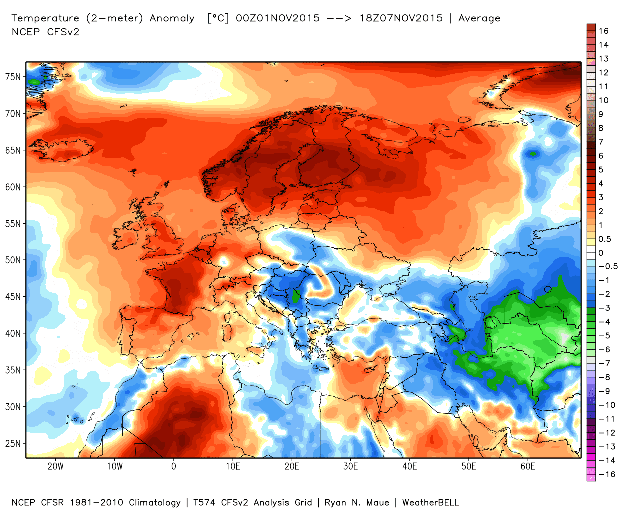 Anomalie termiche - Ci risiamo: prima settimana di novembre col caldo!