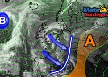 Meteosat1 350x250 - Grosso Vortice Ciclonico si estende sin sulla Sardegna