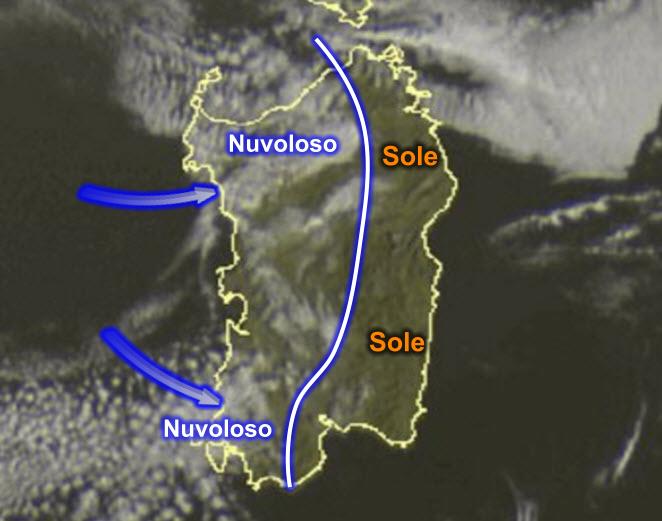 Meteosat10 - Più schiarite, ma anche nubi da nordovest: cenni di cambiamento meteo