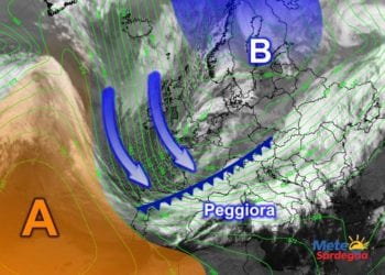 Meteosat15 350x250 - Grosso Vortice Ciclonico si estende sin sulla Sardegna