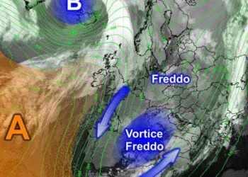 Meteosat16 350x250 - Grosso Vortice Ciclonico si estende sin sulla Sardegna