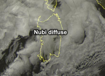 Fonte immagine Sat24, rielaborazione grafica a cura della Redazione del Meteo Sardegna.