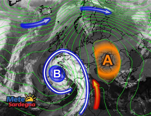 Fonte immagine EumetSat 2015, rielaborazione grafica a cura della Meteo Sardegna.