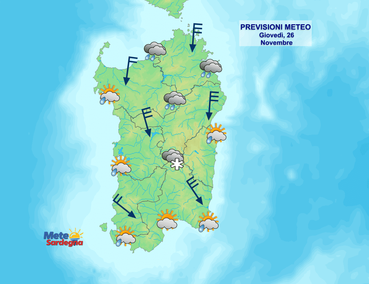 Oggi16 - Meteo instabile, freddo, ventoso, con piogge e nevicate