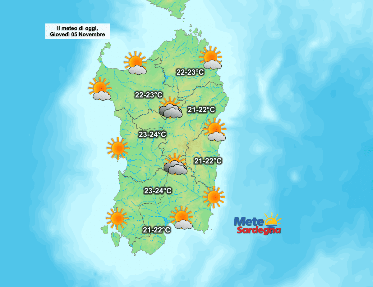 Oggimts - Mite giornata autunnale. C'è solo qualche nube bassa