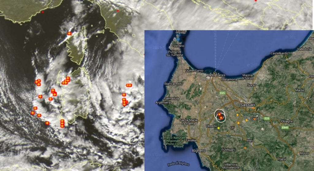 Untitled 210 1024x558 - Temporale su Sassari, temperatura crollata a 5°C!
