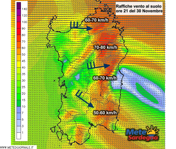 Vento7 - Ennesima giornata di vento con raffiche di burrasca