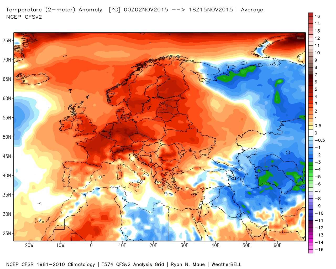 anomalie termiche 1 - Novembre: sinora è caldo assurdo!