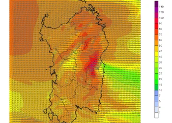 vento sabato 350x250 - Tra stanotte e domani vortice ciclonico sfiorerà l'isola
