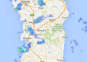 30 12 2015 13 46 31 350x250 - Grosso temporale "V-shaped" a ridosso della Sardegna orientale