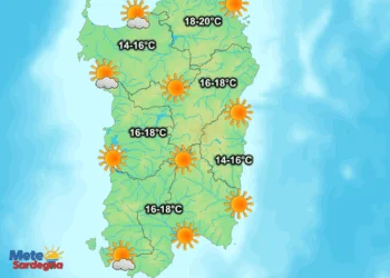 Oggi11 350x250 - Nubi da ovest porteranno piovaschi. Clima mite