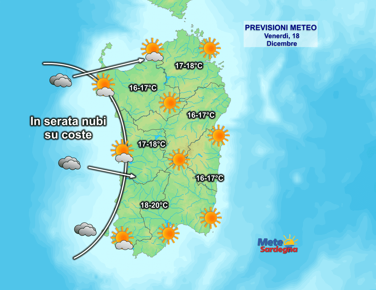 Oggi14 - Anticiclone in ulteriore rinforzo. Sole, attese punte di 20°C