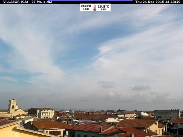 get webcam3 - Meteo poco natalizio: raggiunti 20°C, nubi in aumento a est