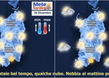 meteo natale sardegna 350x250 - Alta Pressione in Sardegna, ma si attenuerà. Per Capodanno meteo con insidie
