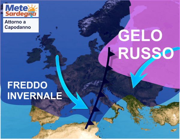 Sardegna, arrivano condizioni meteo dell'Inverno.