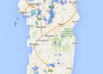 06 01 2016 19 47 42 350x250 - Grosso temporale "V-shaped" a ridosso della Sardegna orientale