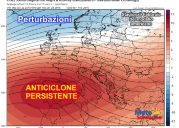 Febbraio 350x250 - Meteo febbraio: le proiezioni del modello americano mettono i brividi!