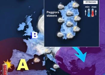 Meteo1 350x250 - Meteo variabile, un po' uggioso ma molto mite. Attese punte di 20°C
