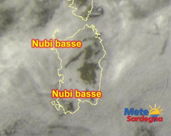 Meteosat10 - Buongiorno Sardegna! Sole solo sui monti, altrove tanta nuvolosità