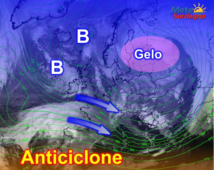 Meteosat7 - Gelo e freddo verso sud: l'irruzione invernale è iniziata